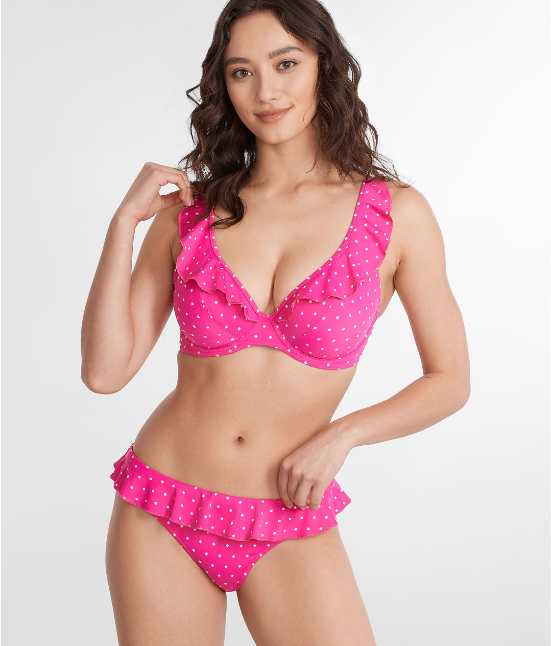 Jewel Cove Ruffled Bikini Top