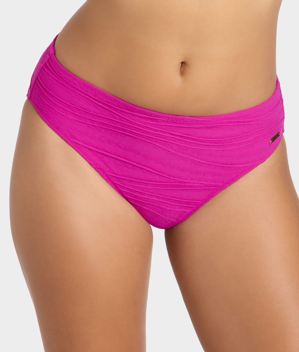 Beach Waves Mid Rise Bikini Bottom