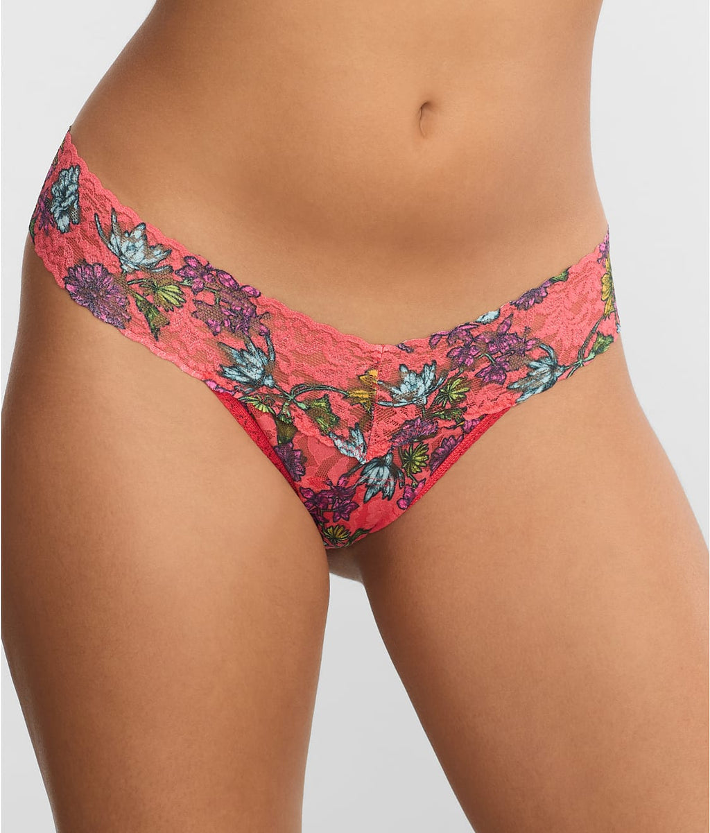 Signature Lace Low Rise Printed Thong