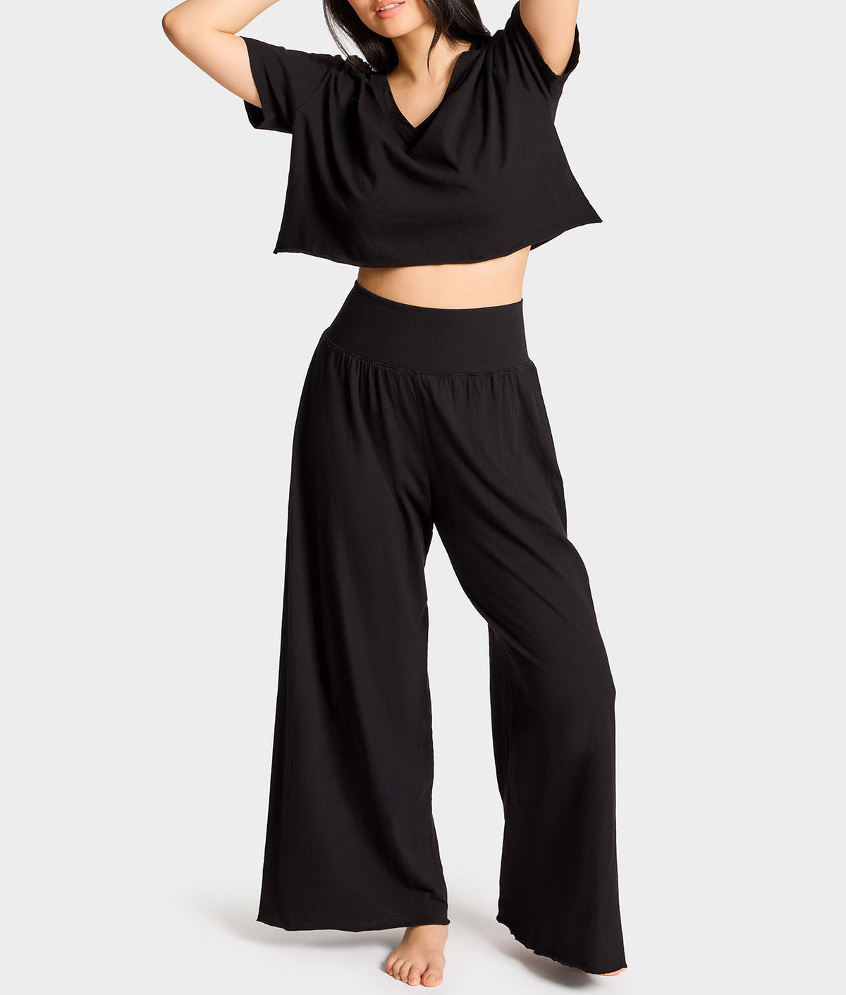 B30 V-Neck Crop Jersey Tee