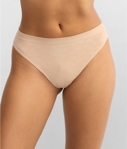 Monogram Mesh Thong
