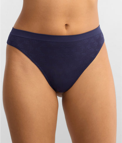 Monogram Mesh Thong