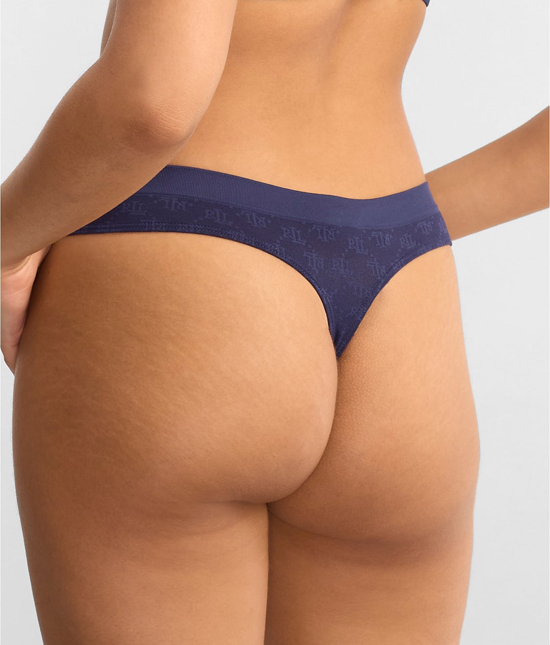 Monogram Mesh Thong