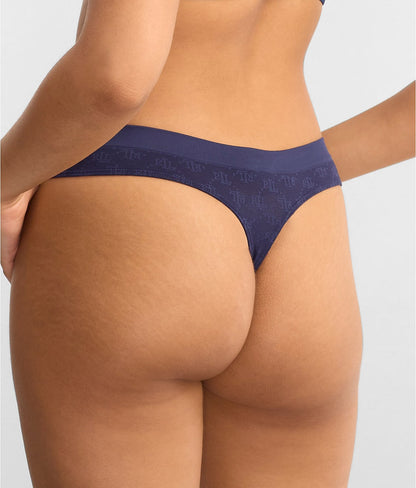 Monogram Mesh Thong