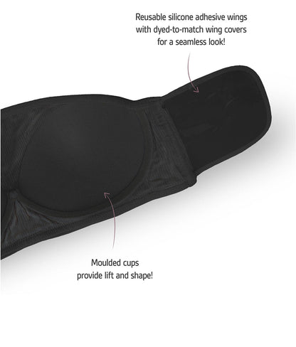Backless Bandeau Wing Bra