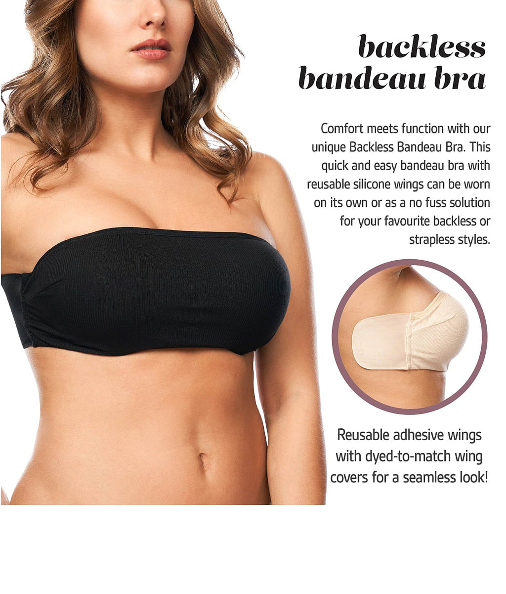Backless Bandeau Wing Bra