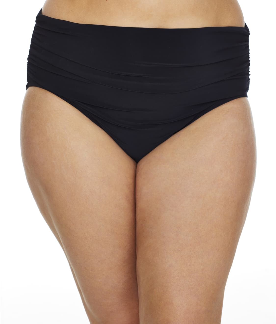 Plus Size Shirred Bikini Bottom