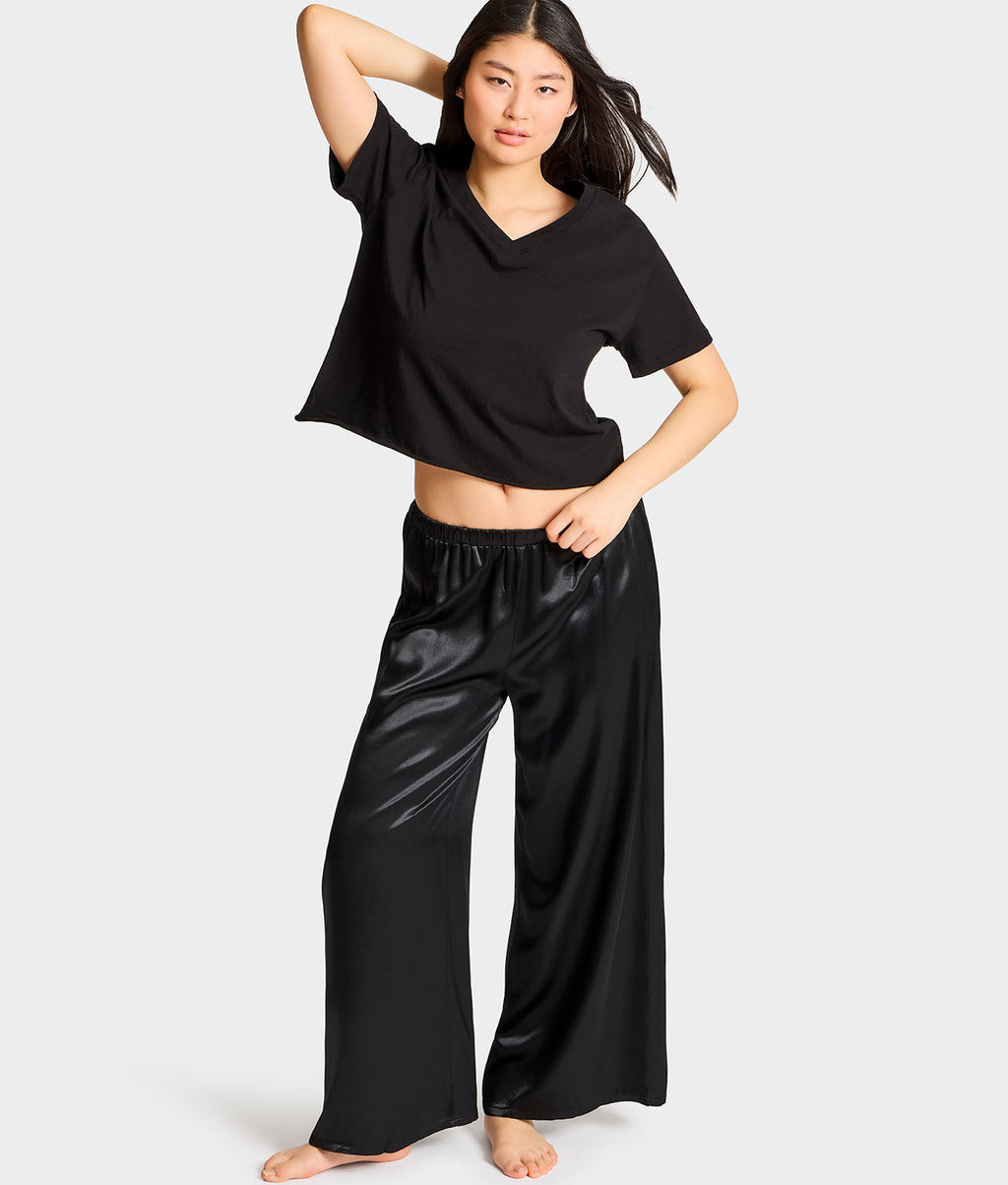 Mya Satin Crop Pants