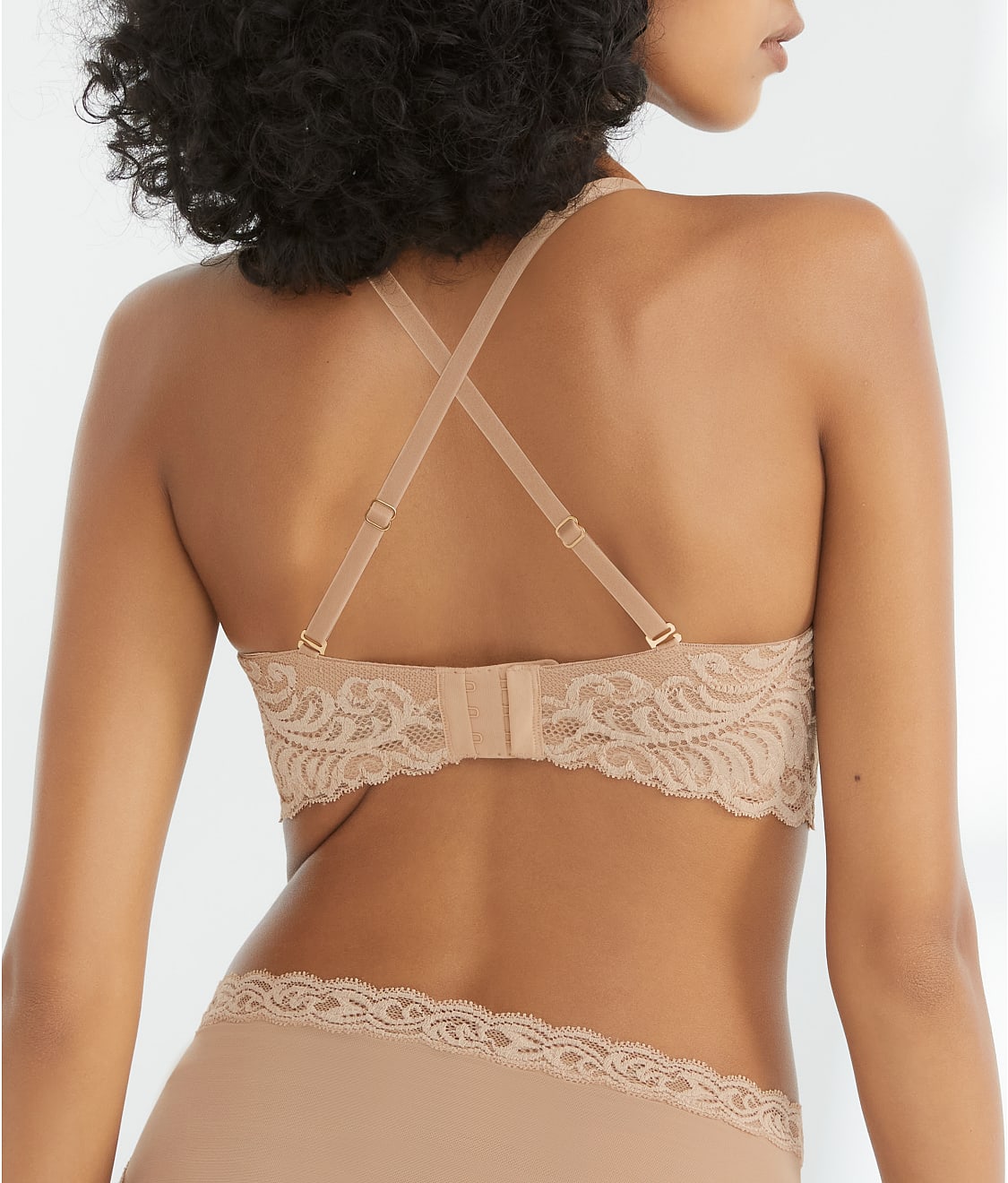 Feathers Strapless Plunge Bra