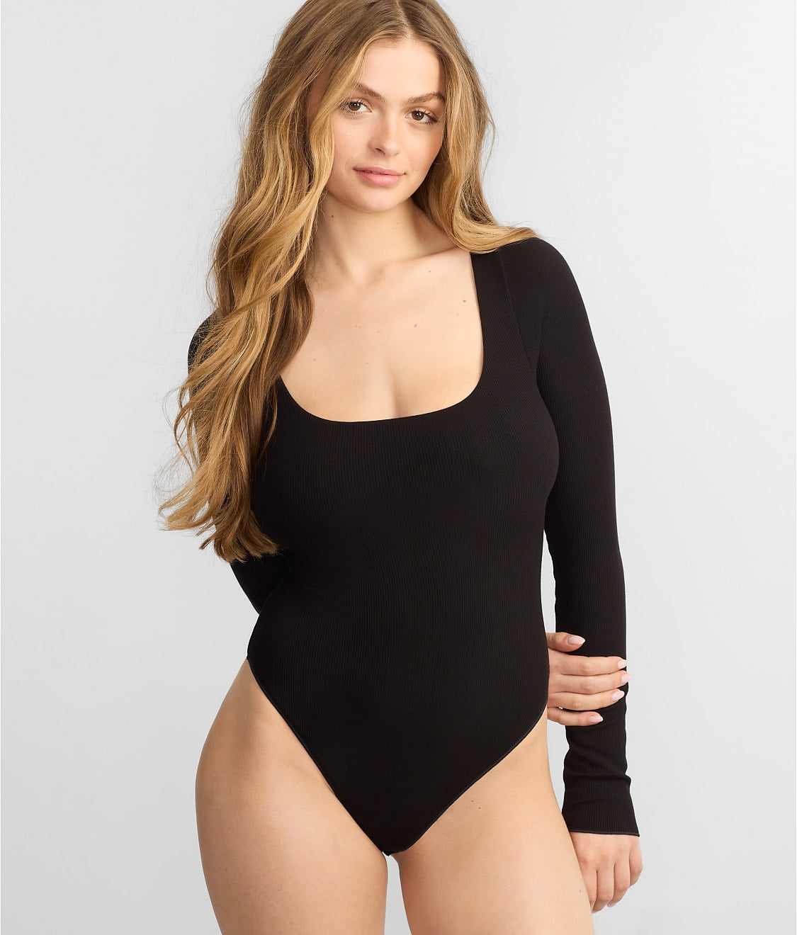 Ribbed Knit Lounge Bodysuit