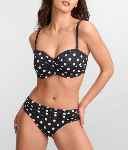 Anya Riva Spot Underwire Bandeau Bikini Top