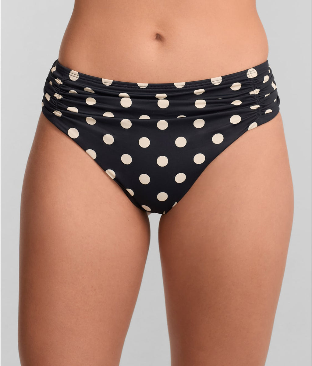 Anya Riva Spot Ruched Classic Bikini Bottom