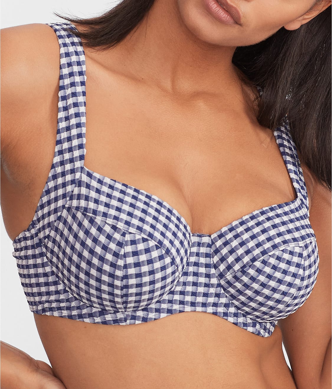 Gingham Olivia Underwire Balcony Bikini Top