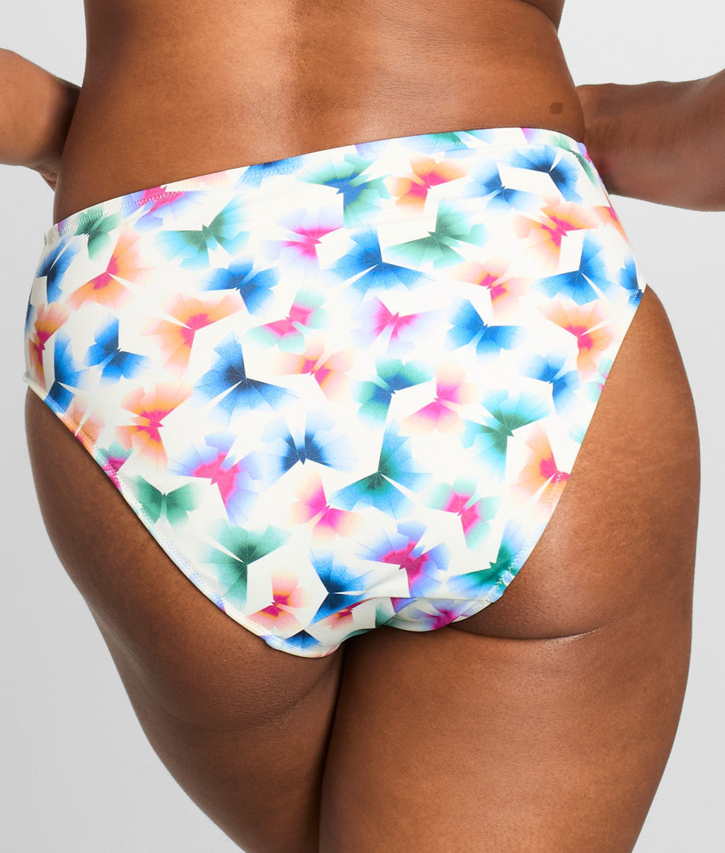 Flutter Ruched High Waist Bikini Bottom