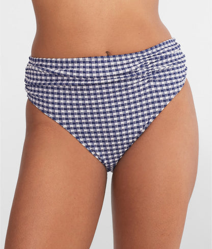 Gingham Midi Gather Bikini Bottom