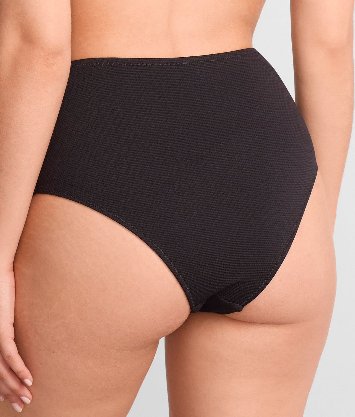 Amalfi Ruched High Waist Cheeky Bikini Bottom