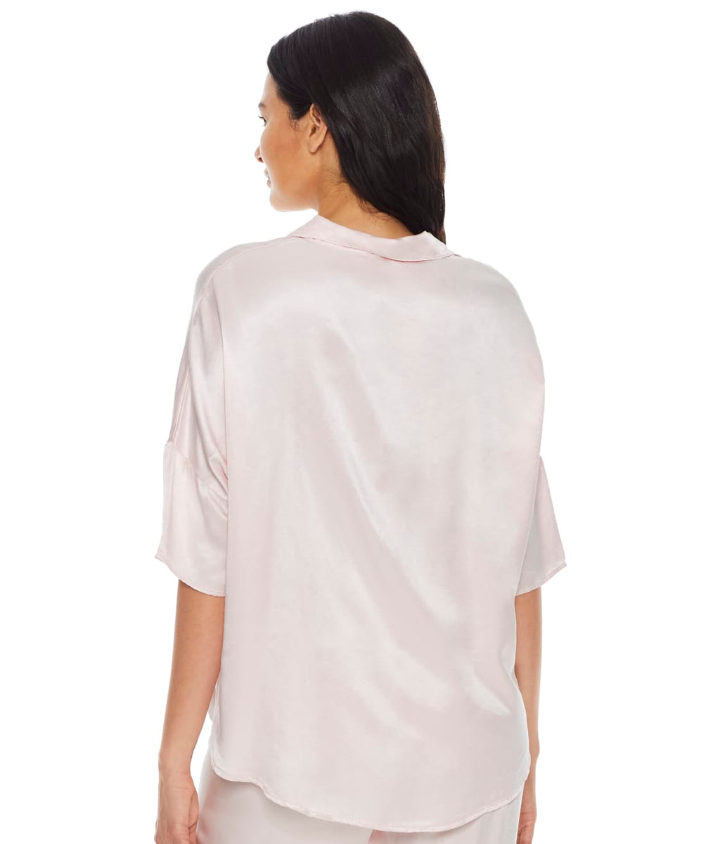 Fran Satin Notch Collar Pajama Top