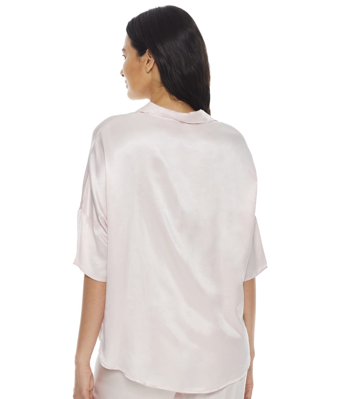 Fran Satin Notch Collar Pajama Top