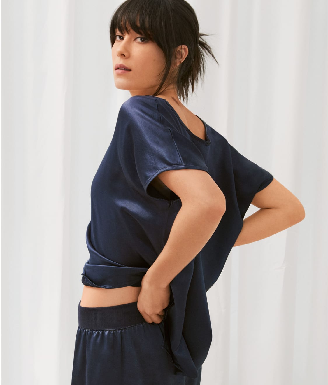 Roxxy Satin Lounge Top