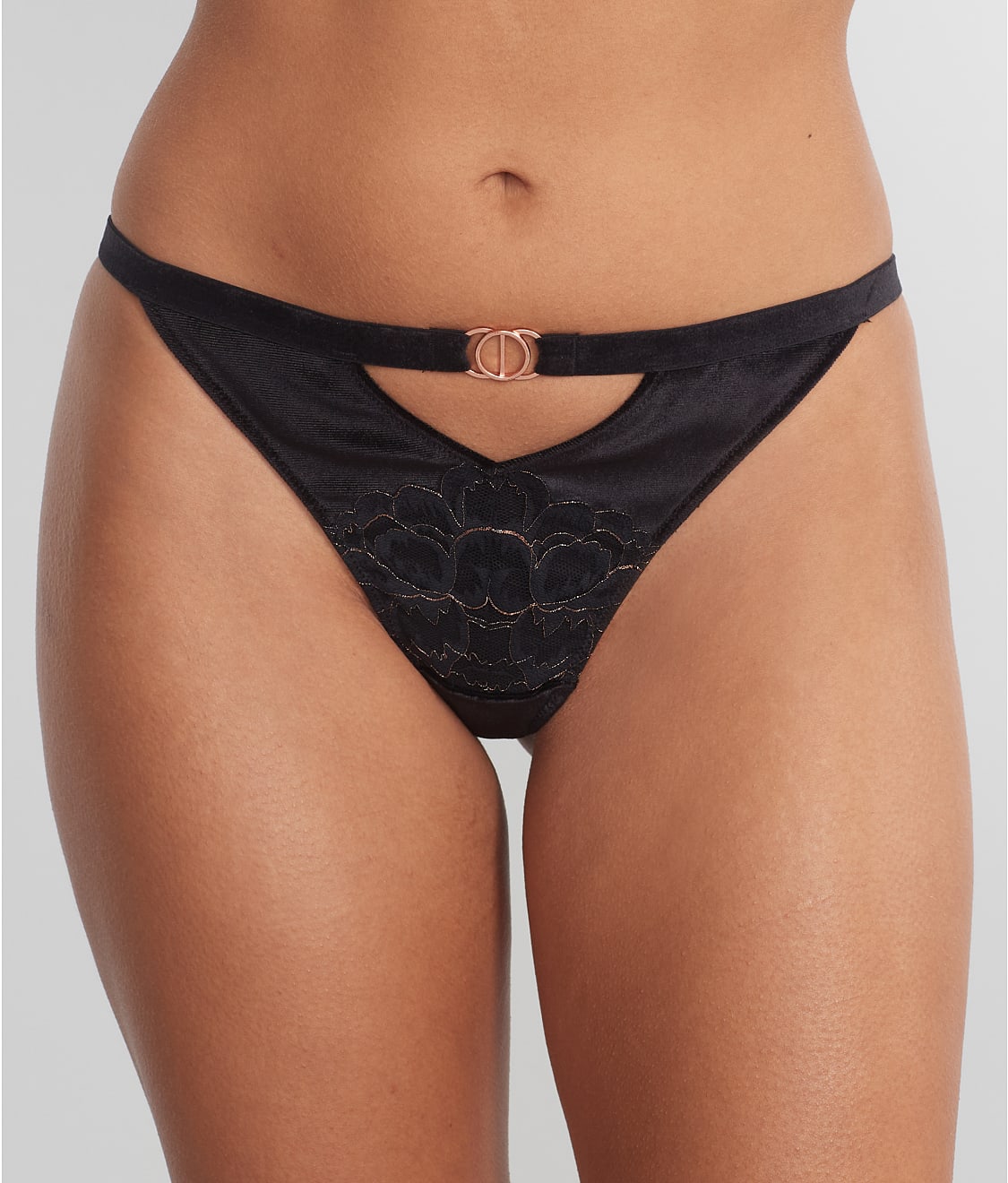 India Metallic Lace G-String