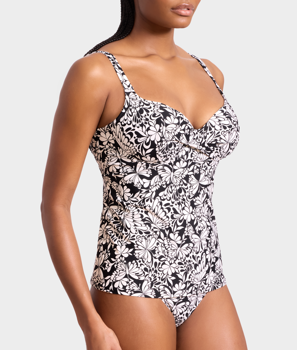 Underwire Wrap Tankini Top