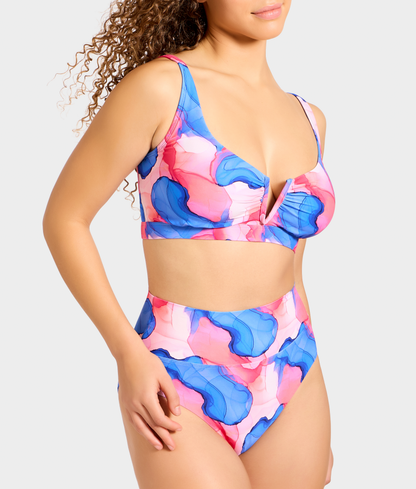 V Front Bralette Underwire Bikini Top