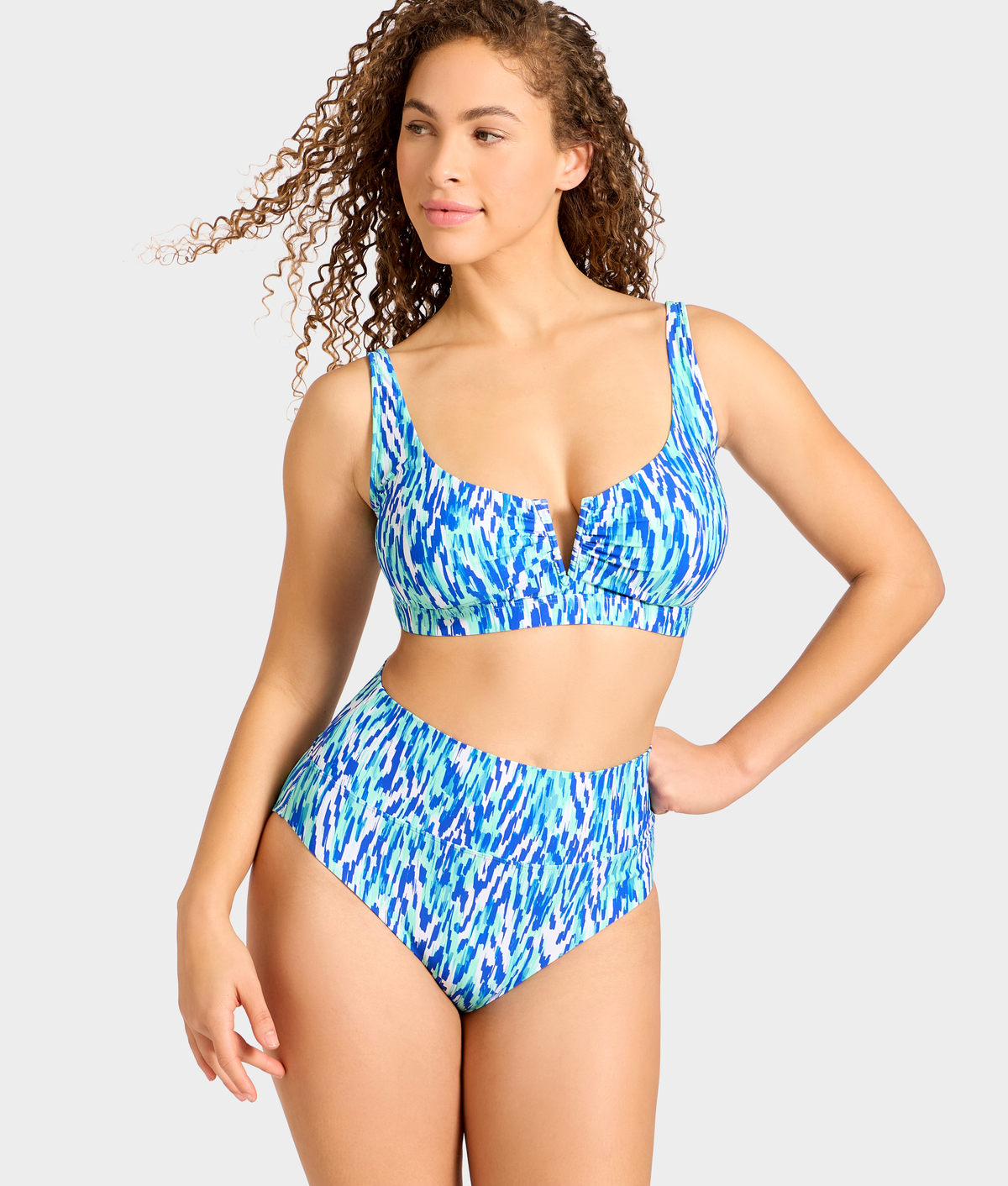 V Front Bralette Underwire Bikini Top