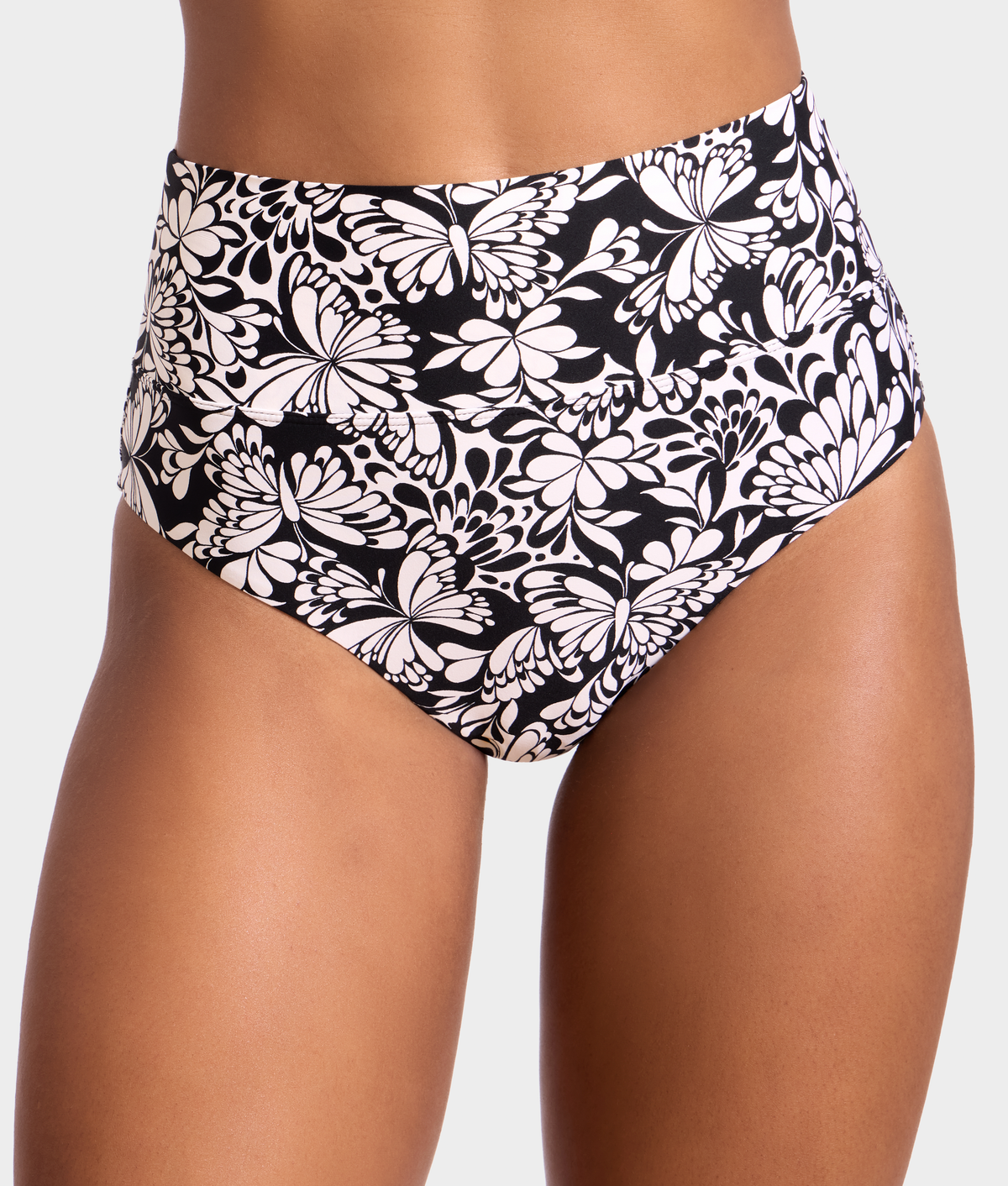 High-Waist Fold-Over Bikini Bottom