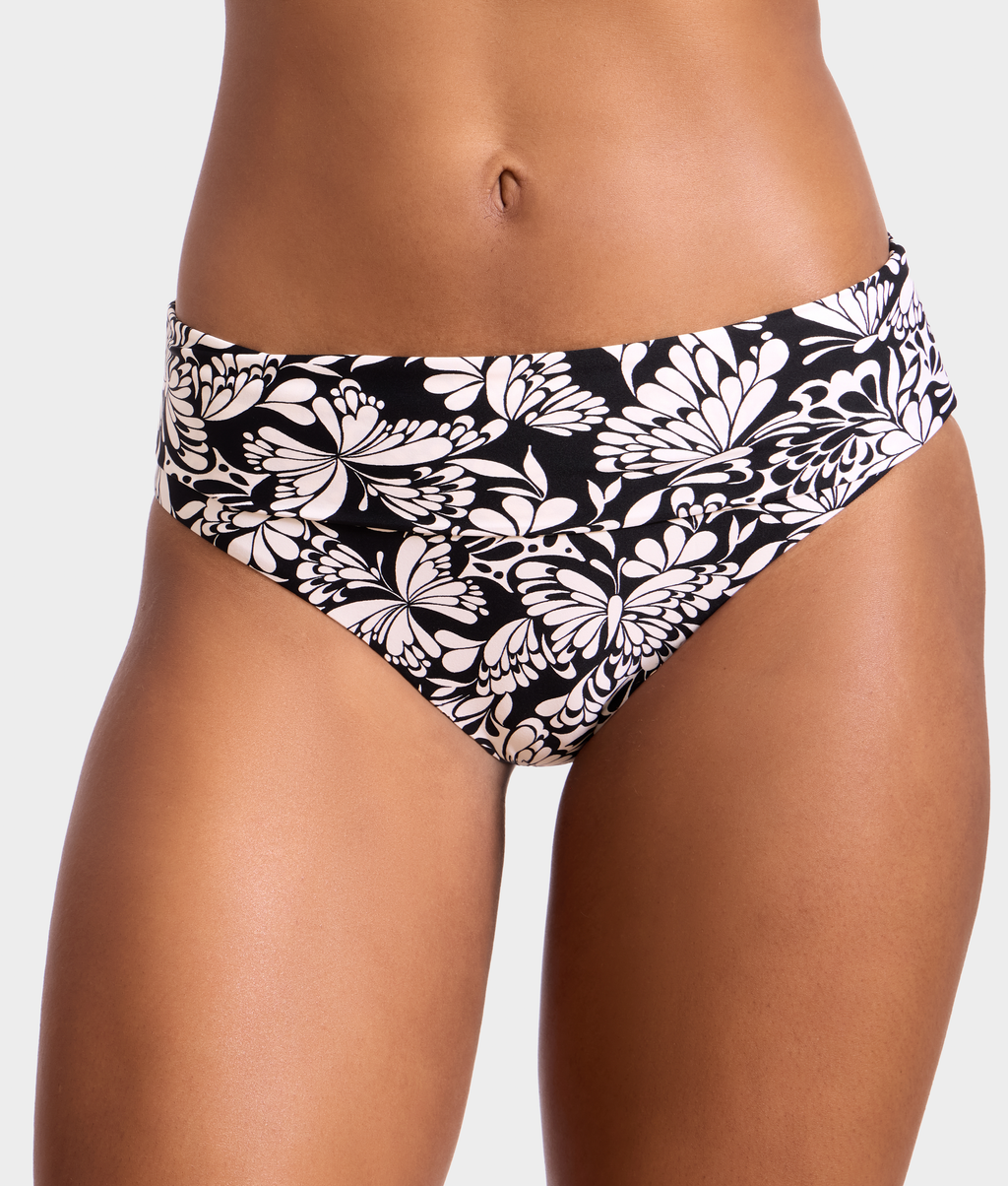High-Waist Fold-Over Bikini Bottom