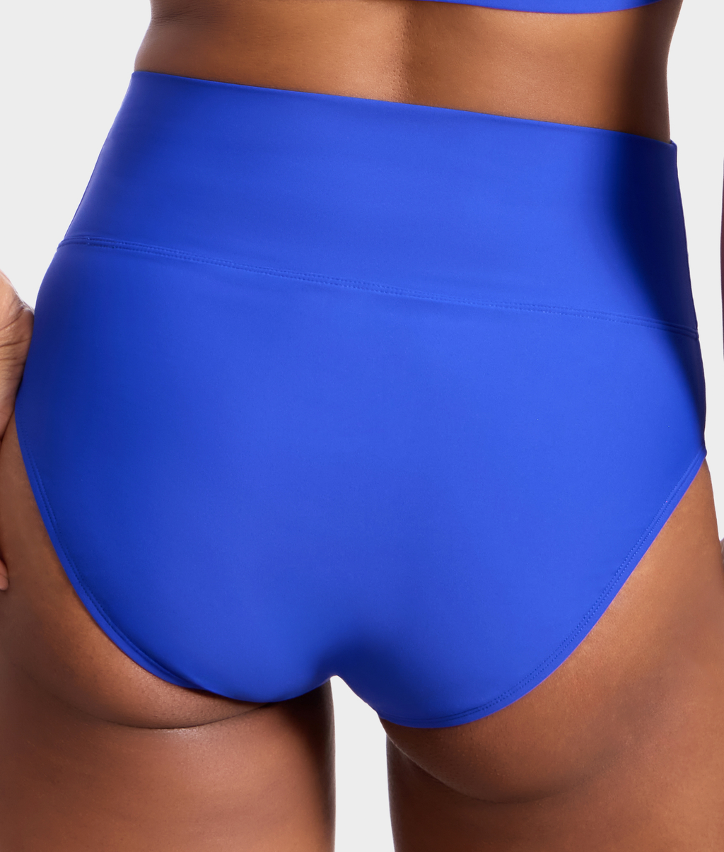 High-Waist Fold-Over Bikini Bottom