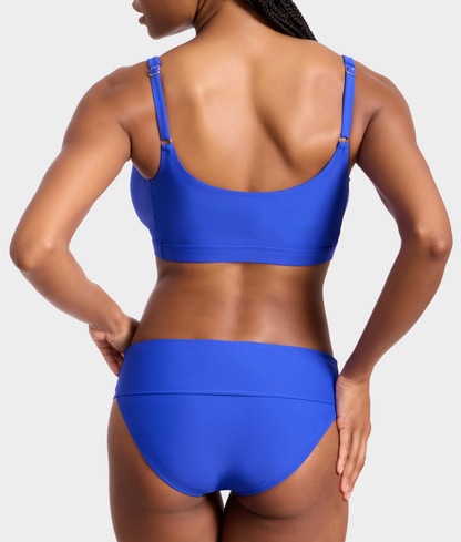 High-Waist Fold-Over Bikini Bottom