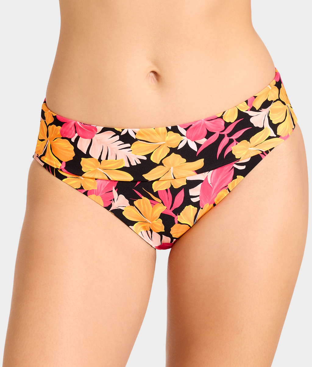 High-Waist Fold-Over Bikini Bottom