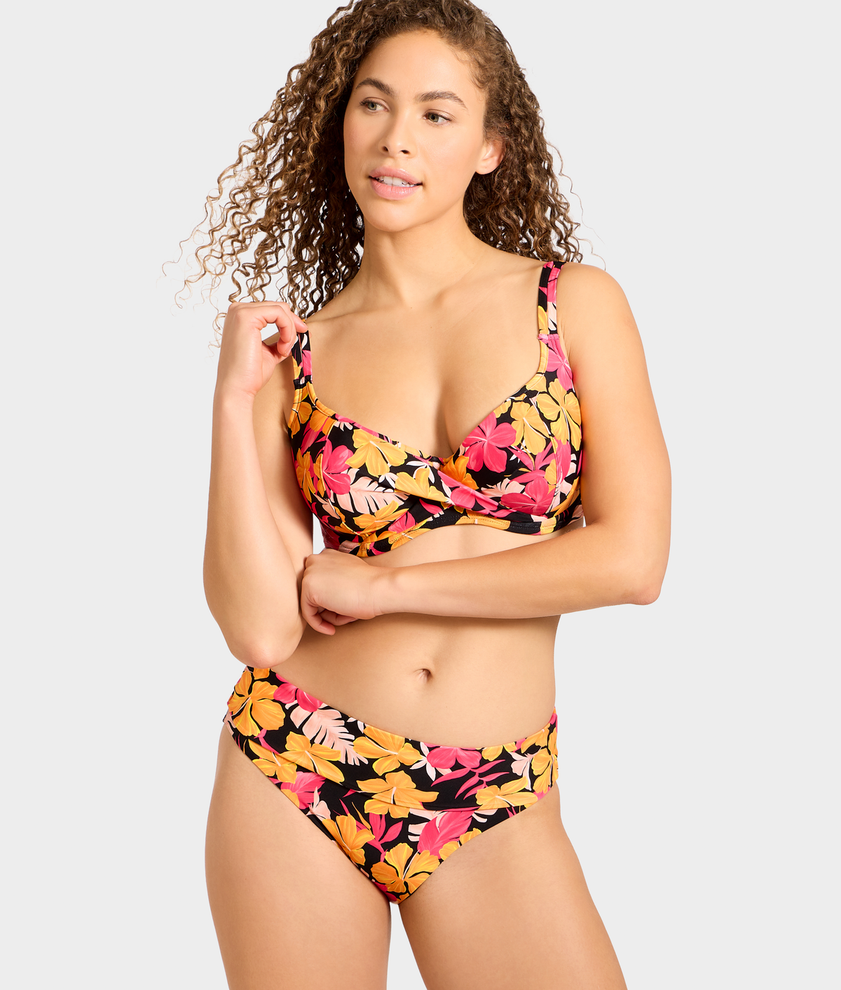 High-Waist Fold-Over Bikini Bottom