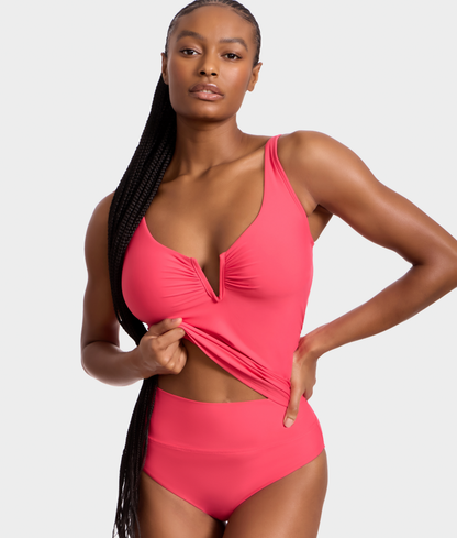 High-Waist Fold-Over Bikini Bottom
