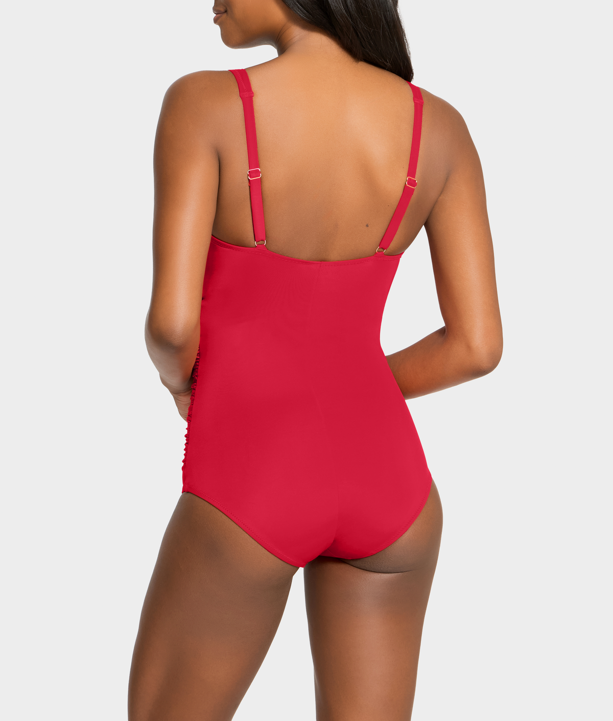 The Slimming Cross-Over Underwire One-Piece Swimsuit