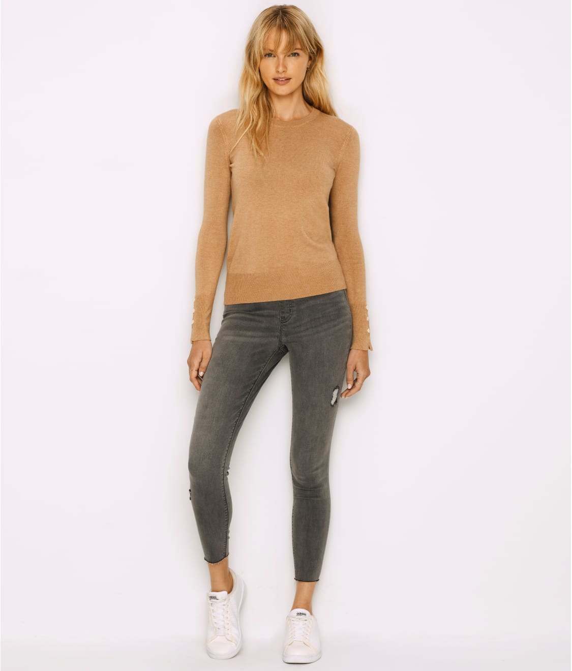 Distressed Denim Leggings