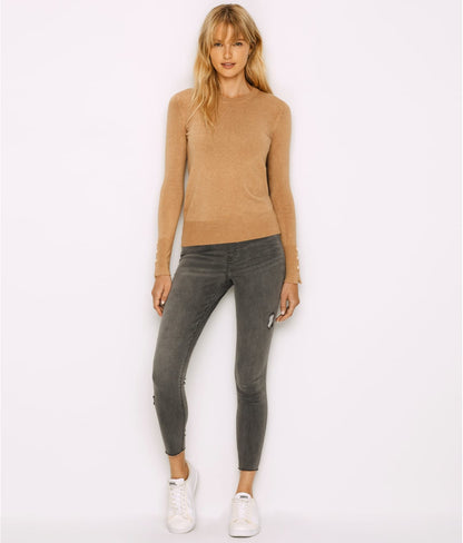 Distressed Denim Leggings
