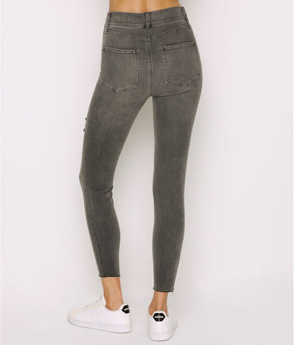 Distressed Denim Leggings