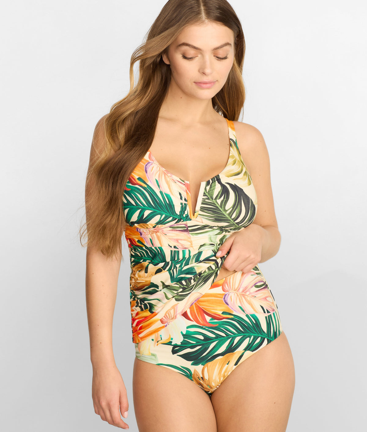Capri Fold-Over High Waist Bikini Bottom