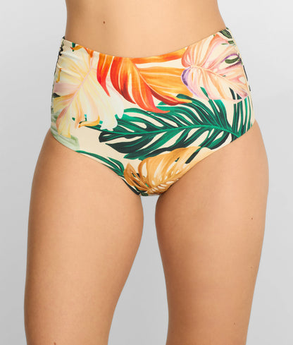 Capri Fold-Over High Waist Bikini Bottom