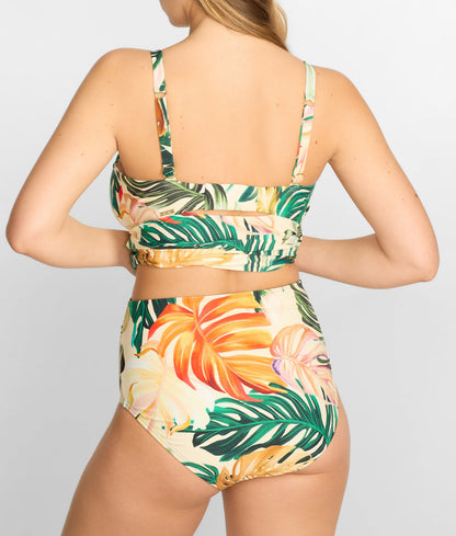 Capri Fold-Over High Waist Bikini Bottom