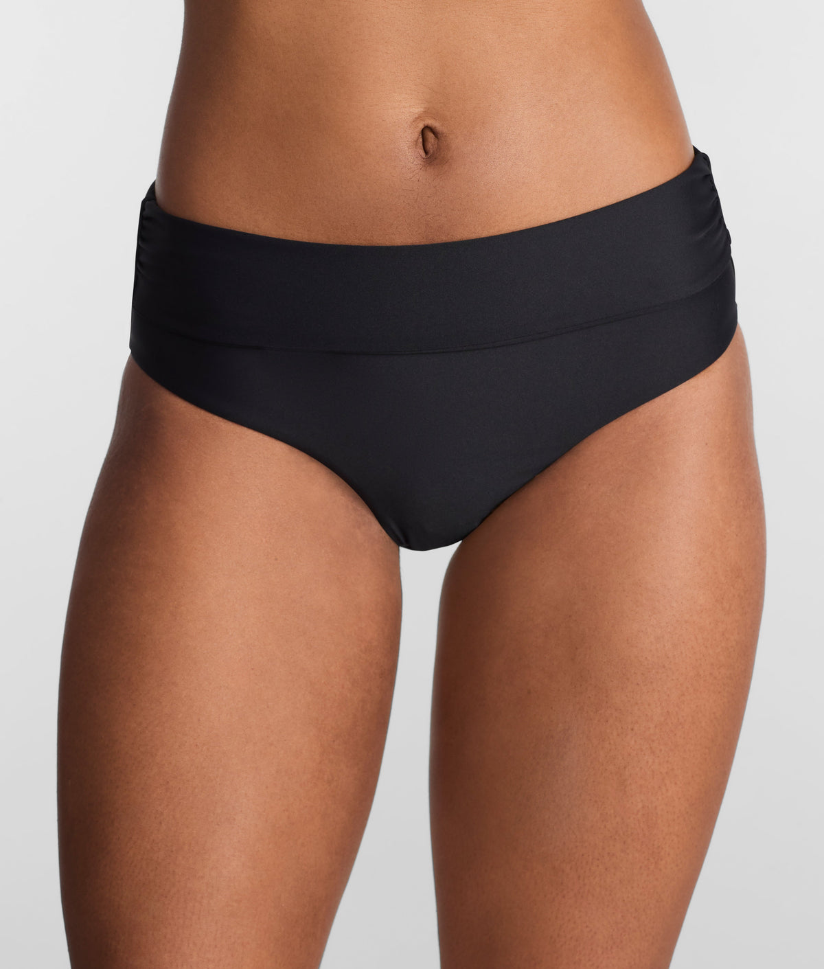 Capri Fold-Over High Waist Bikini Bottom