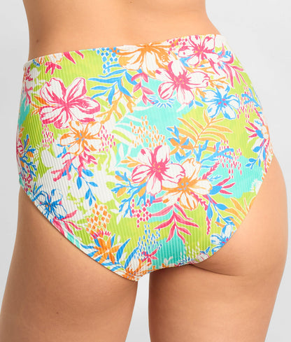 Capri Fold-Over High Waist Bikini Bottom