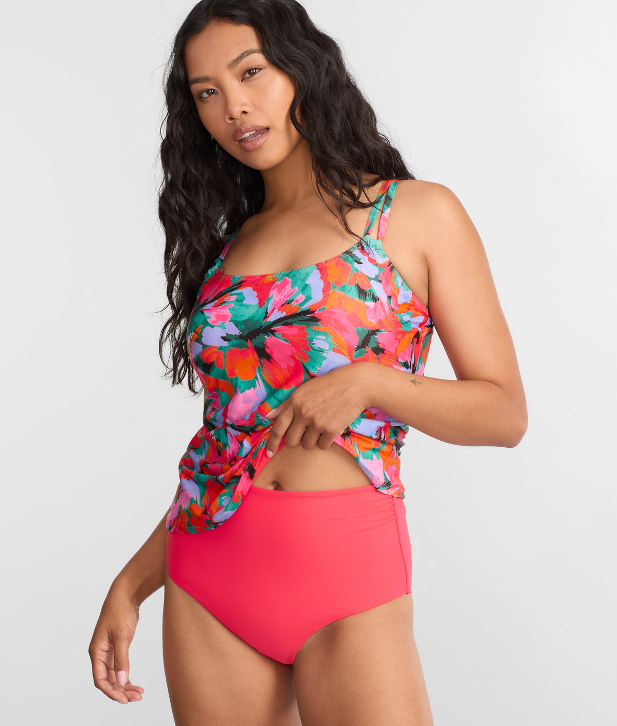 Capri Fold-Over High Waist Bikini Bottom