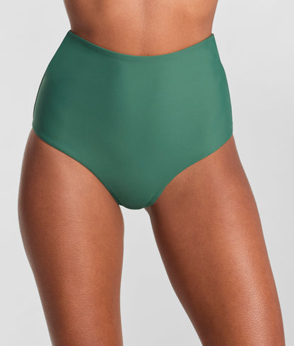 Capri Fold-Over High Waist Bikini Bottom