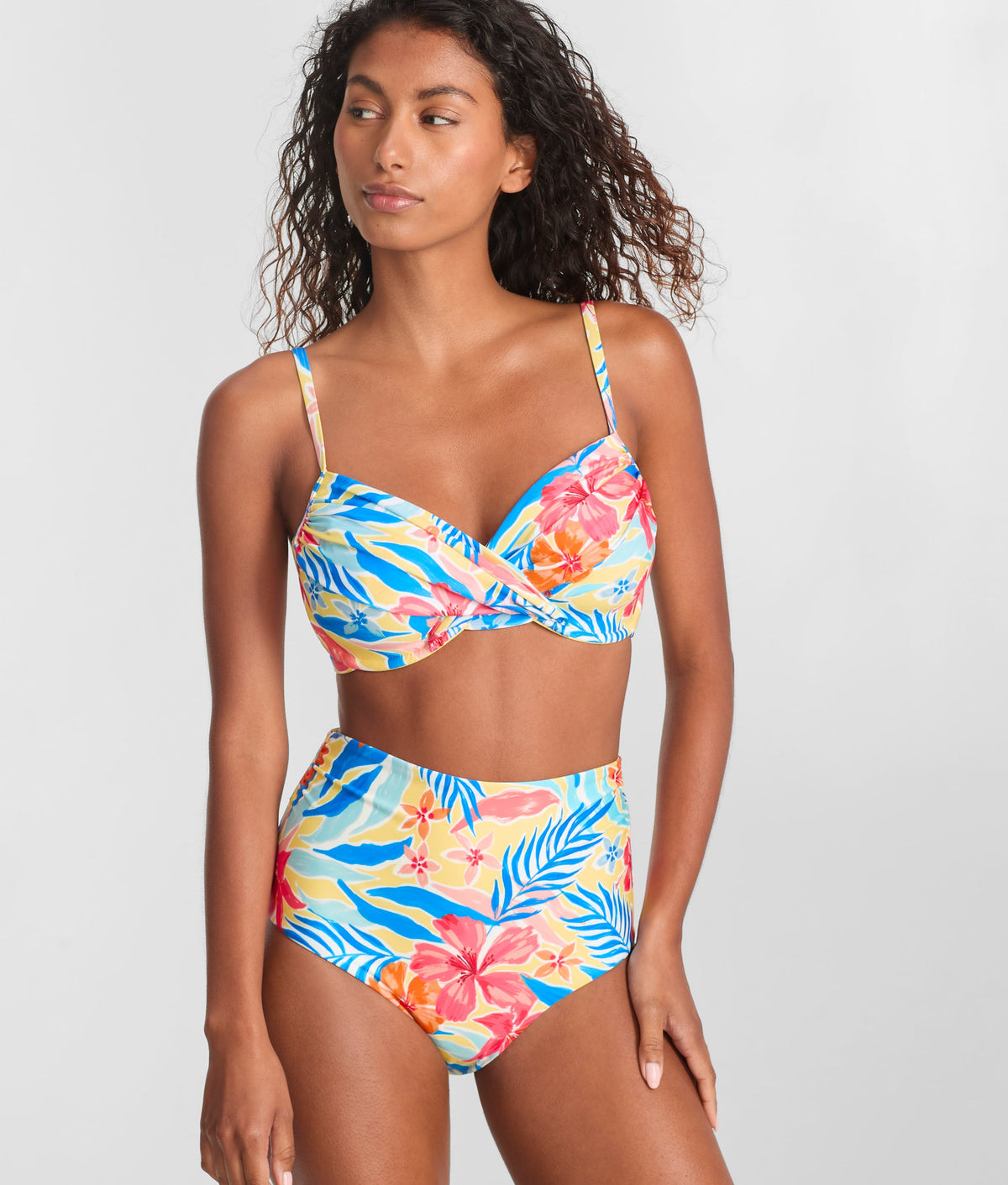 Capri Fold-Over High Waist Bikini Bottom