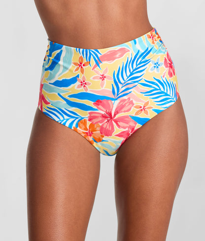 Capri Fold-Over High Waist Bikini Bottom