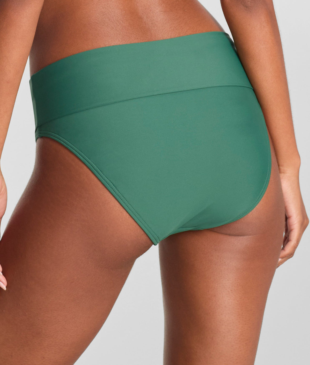 Hannah Fold-Over High-Waist Bikini Bottom