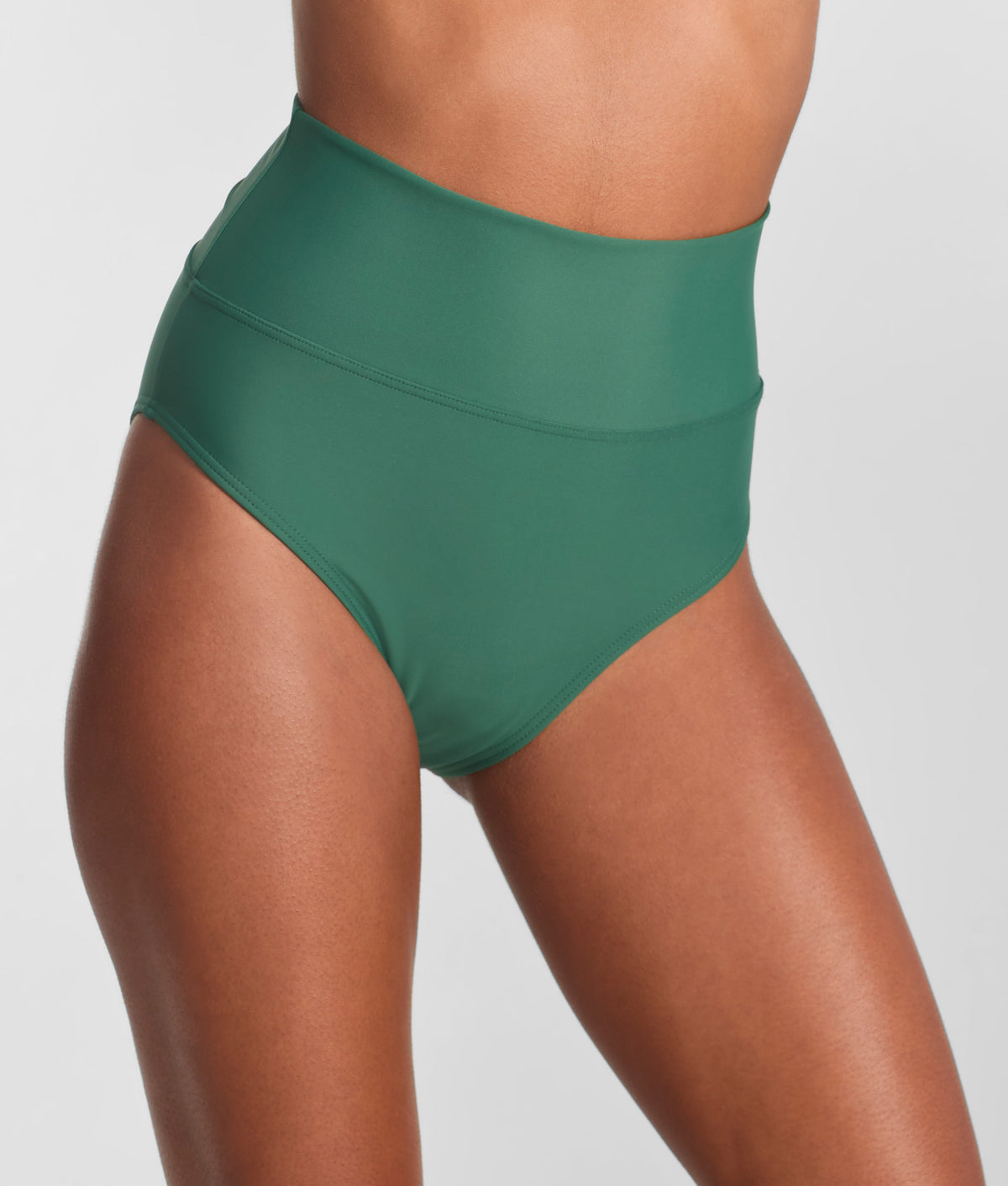Hannah Fold-Over High-Waist Bikini Bottom