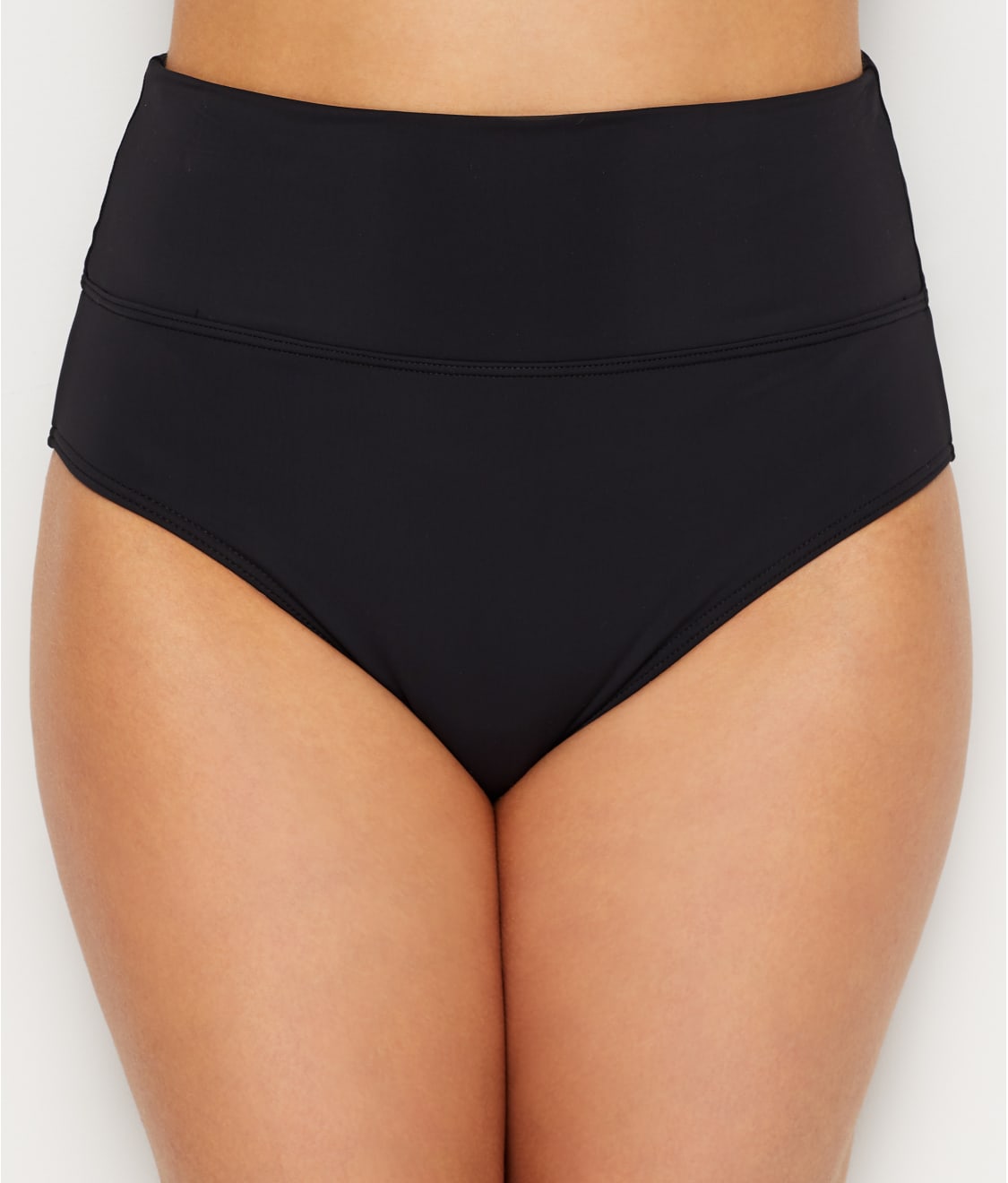 Hannah Fold-Over High-Waist Bikini Bottom